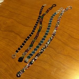 Bundle of 4 Beaded Bracelets